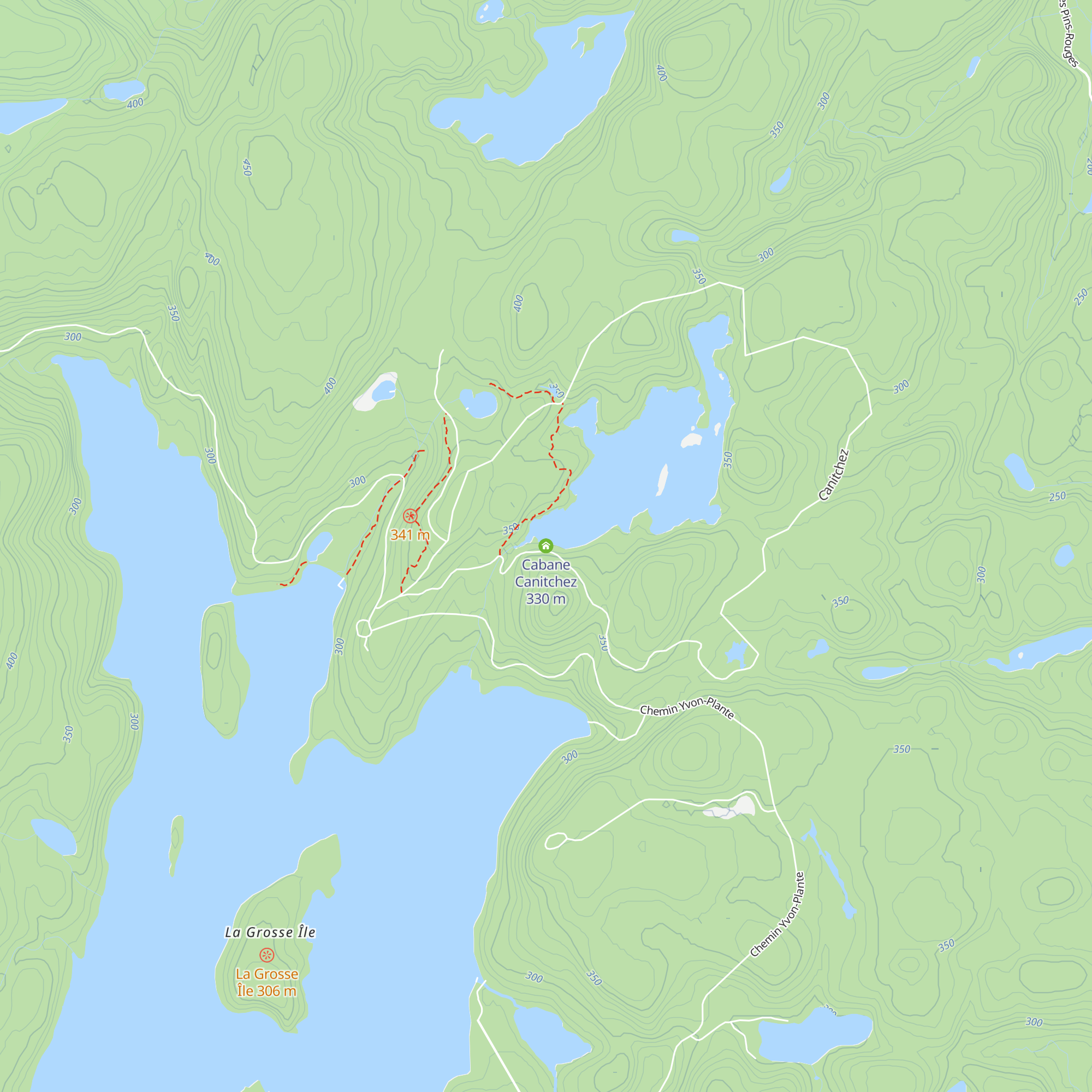 Cabane Canitchez map