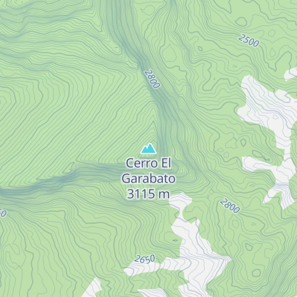 Map of Cerro El Garabato