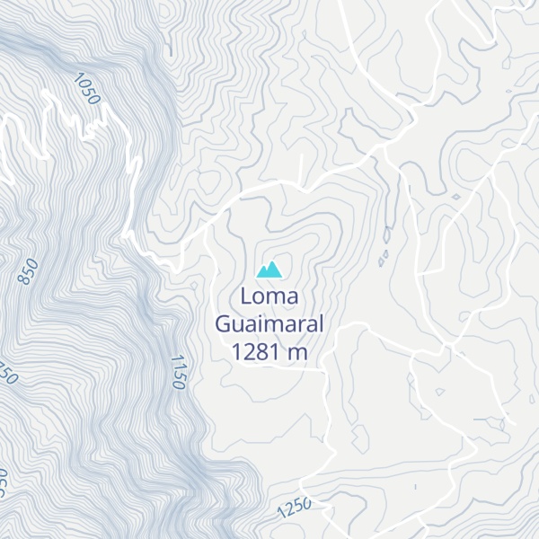 Map of Loma Guaimaral