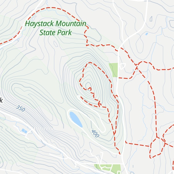 Map of Haystack Mountain
