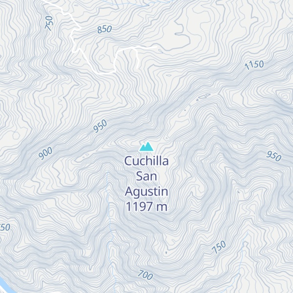 Map of Cuchilla San Agustin