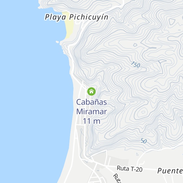 Map of Cabañas Miramar