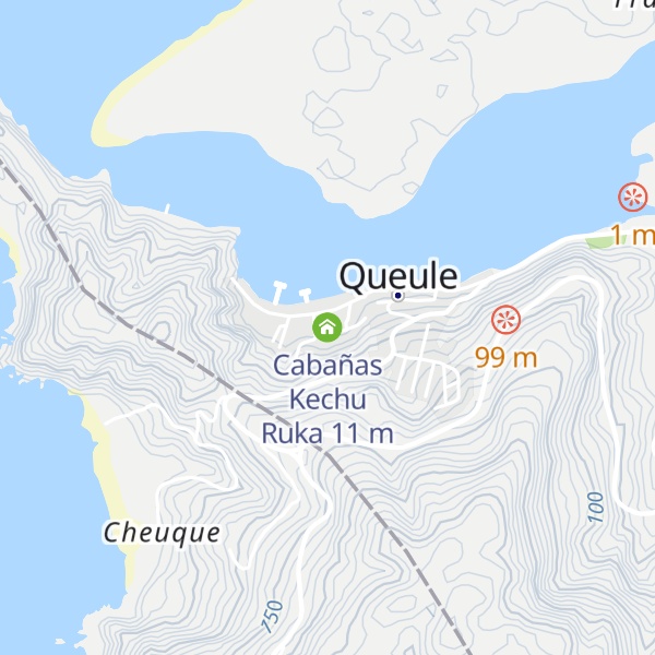 Map of Cabañas Kechu Ruka