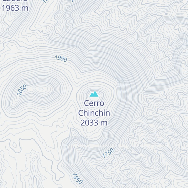 Map of Cerro Chinchín