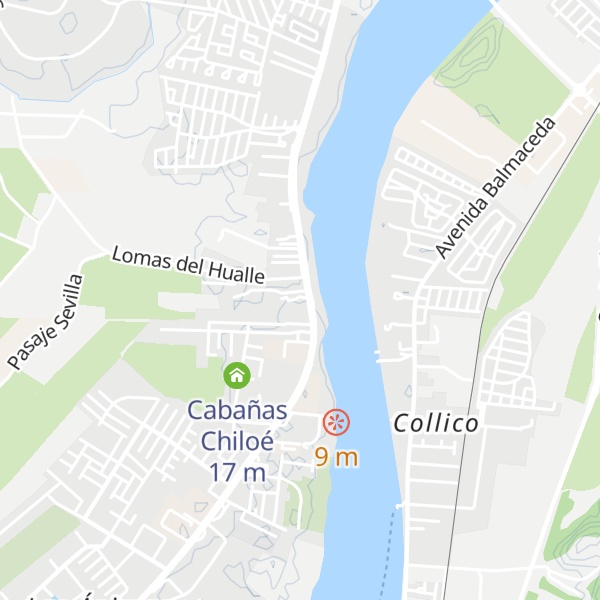 Map of Cabañas Los Arcos