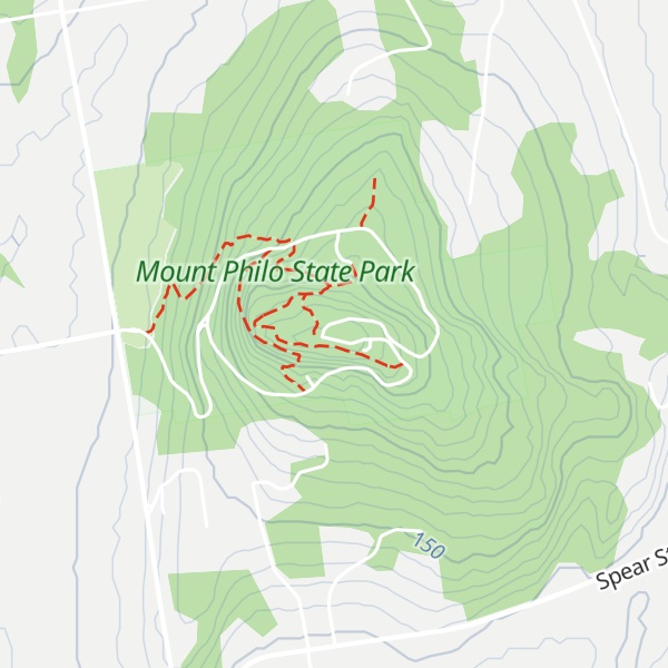 Map of Mount Philo