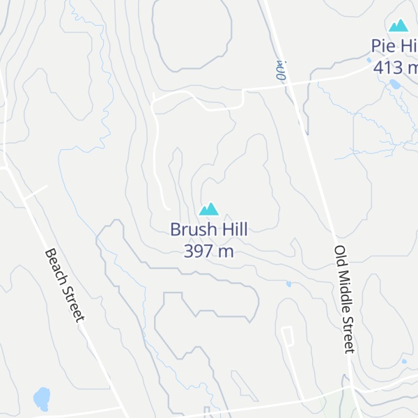 Map of Brush Hill