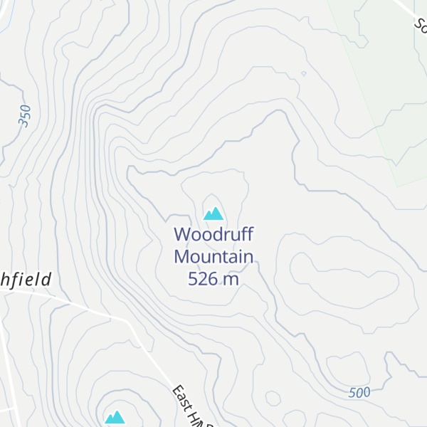 Map of Woodruff Mountain