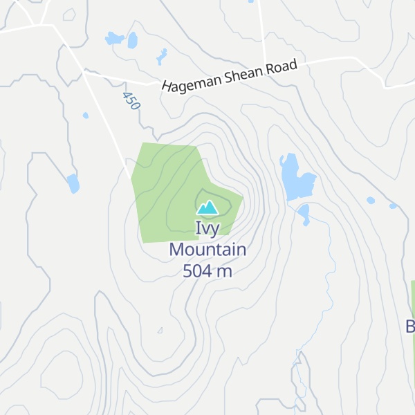 Map of Ivy Mountain