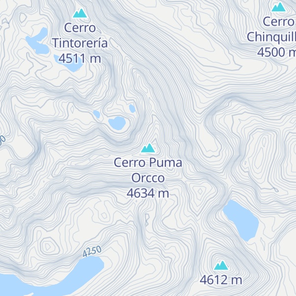 Map of Cerro Puma Orcco
