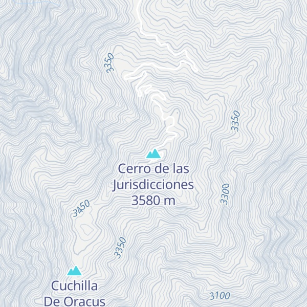 Map of Cerro de las Jurisdicciones