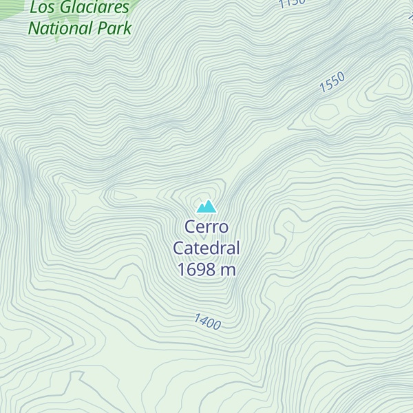 Map of Cerro Catedral