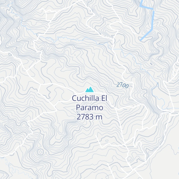 Map of Cuchilla El Paramo