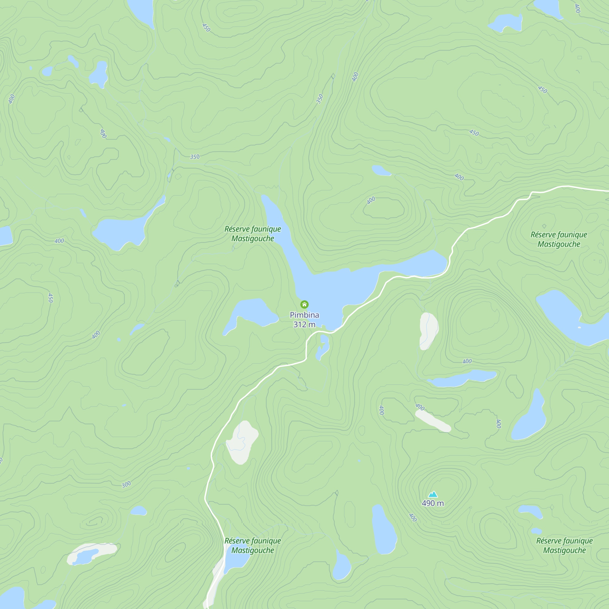 Pimbina map