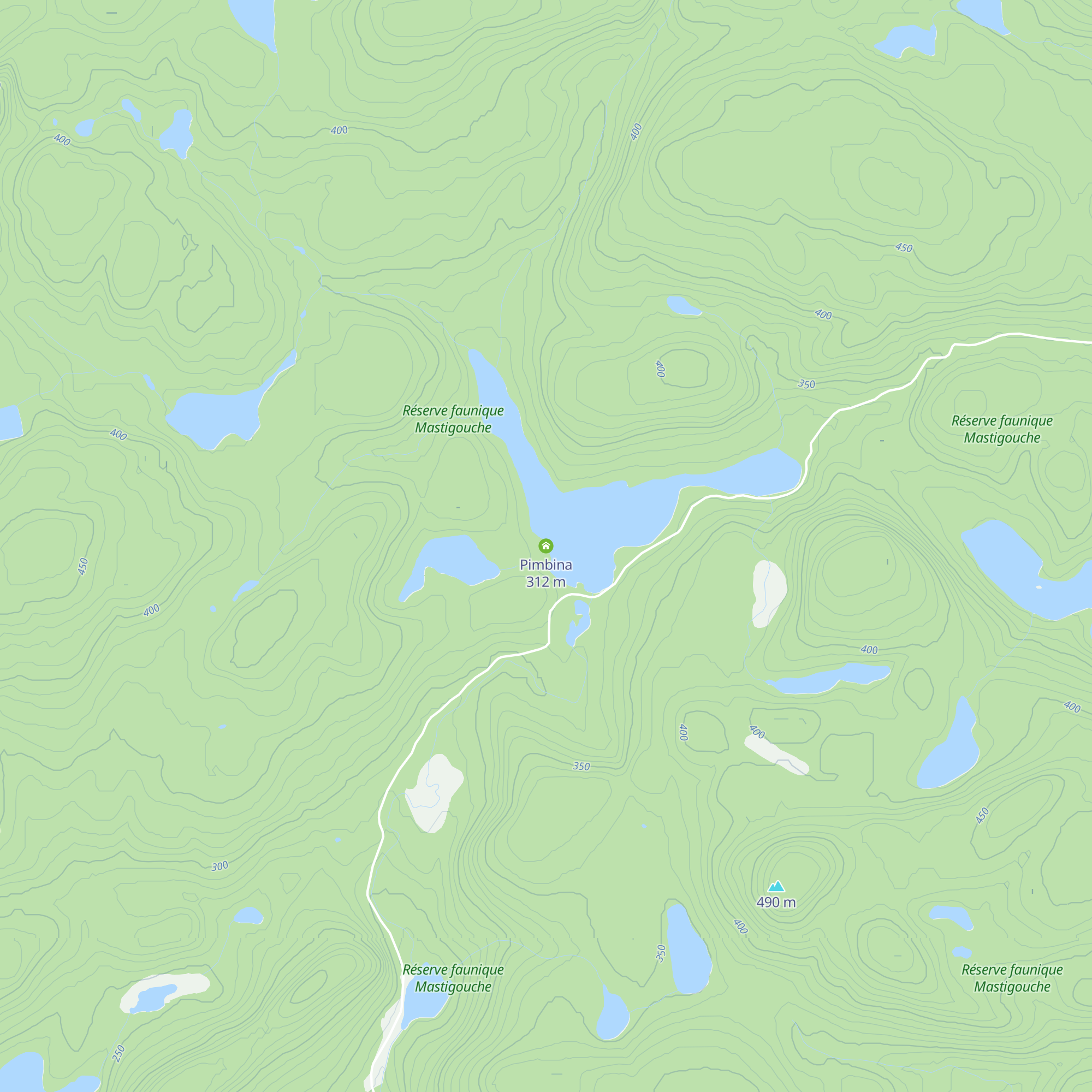 Pimbina map