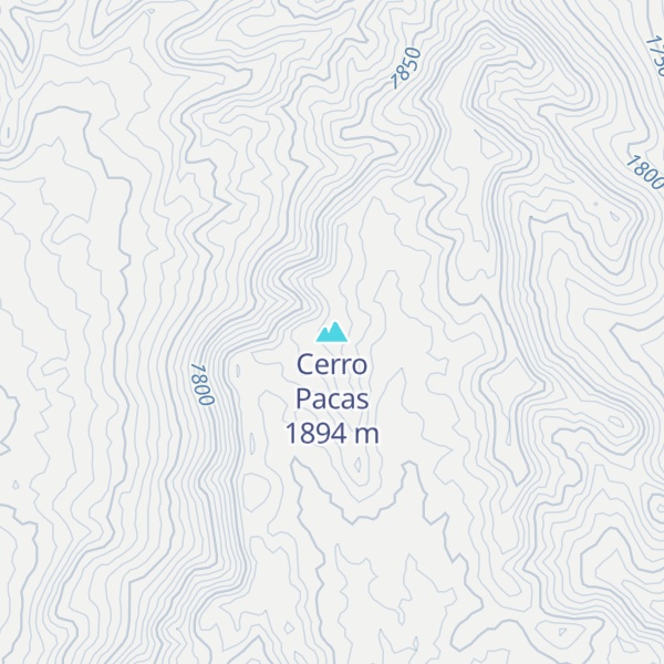 Map of Cerro Pacas
