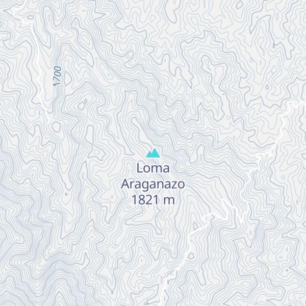 Map of Loma Araganazo