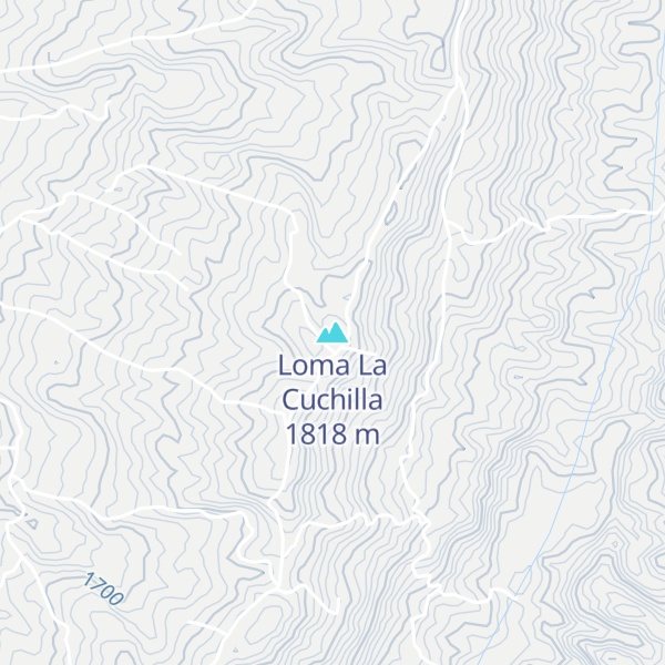 Map of Loma La Cuchilla