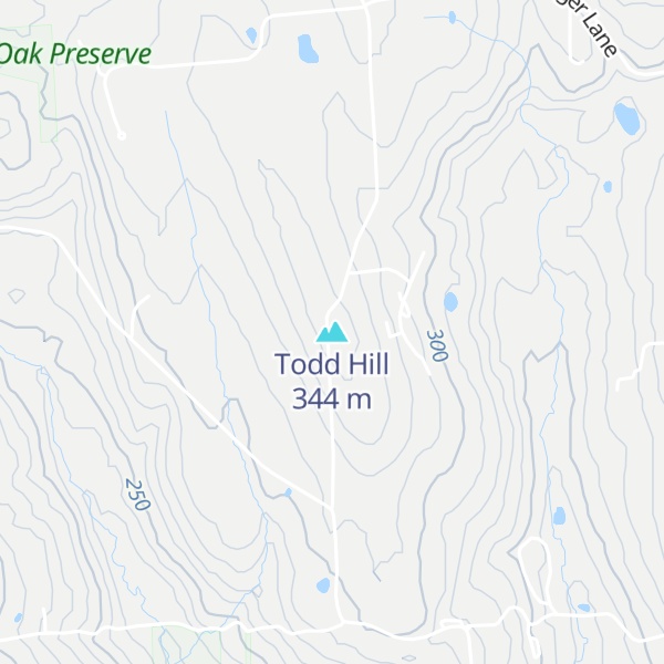 Map of Todd Hill