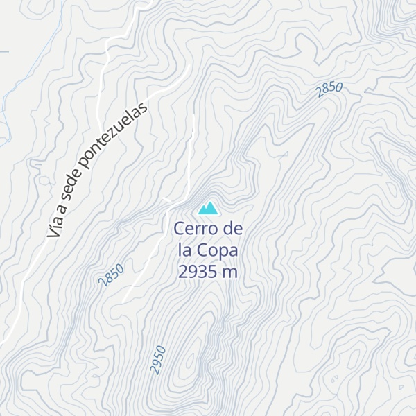Map of Cerro de la Copa