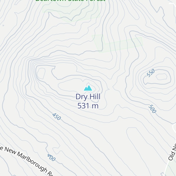 Map of Dry Hill