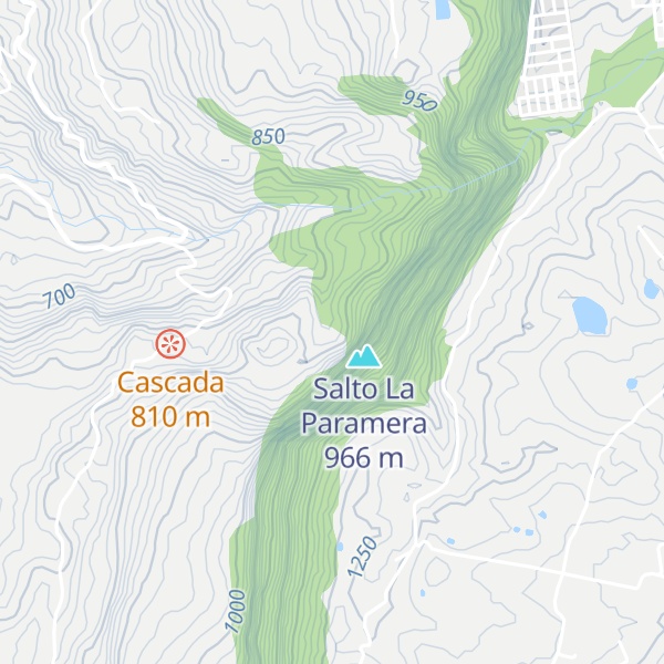 Map of Comienzo del sendero Salto de la Paramera