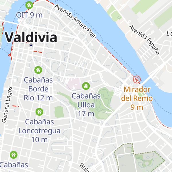 Map of Cabañas Ulloa