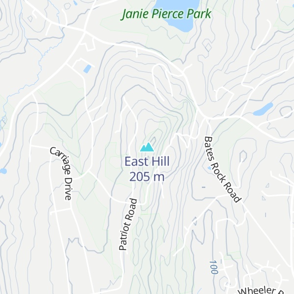 Map of East Hill