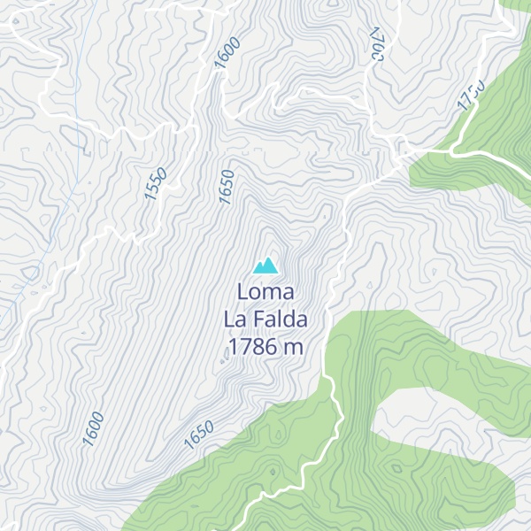 Map of Loma La Falda