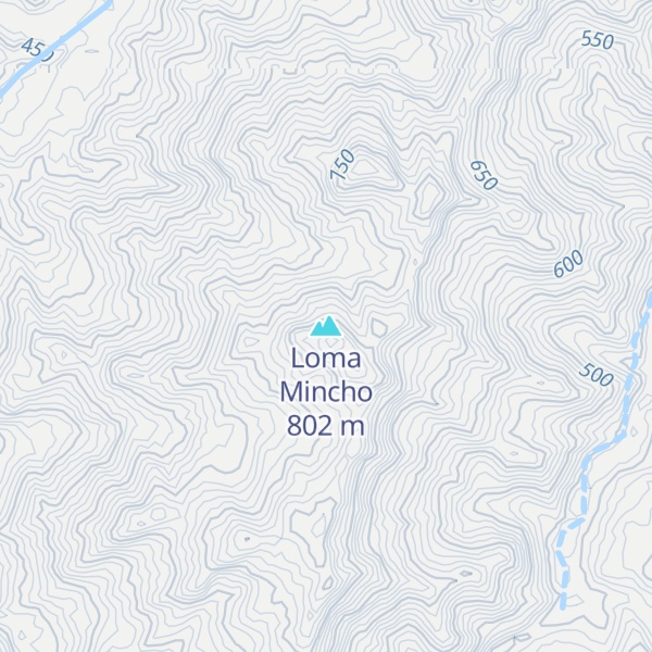 Map of Loma Mincho
