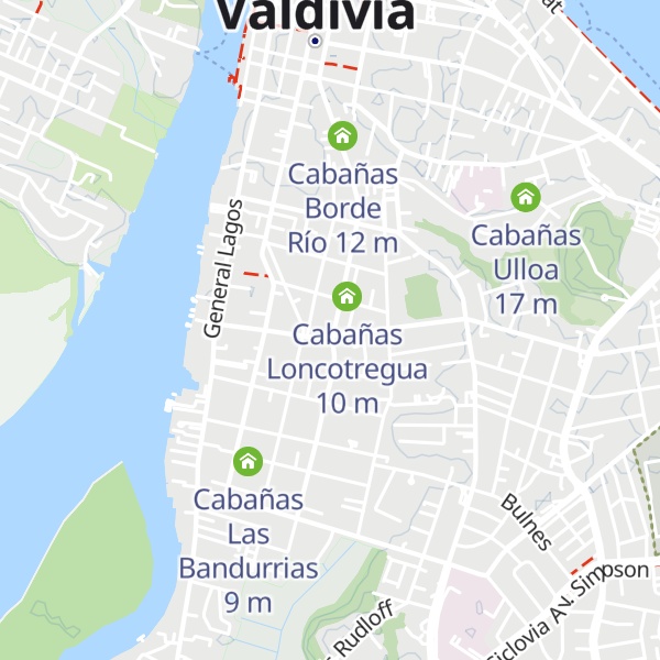 Map of Cabañas Oncol