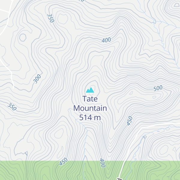 Map of Tate Mountain