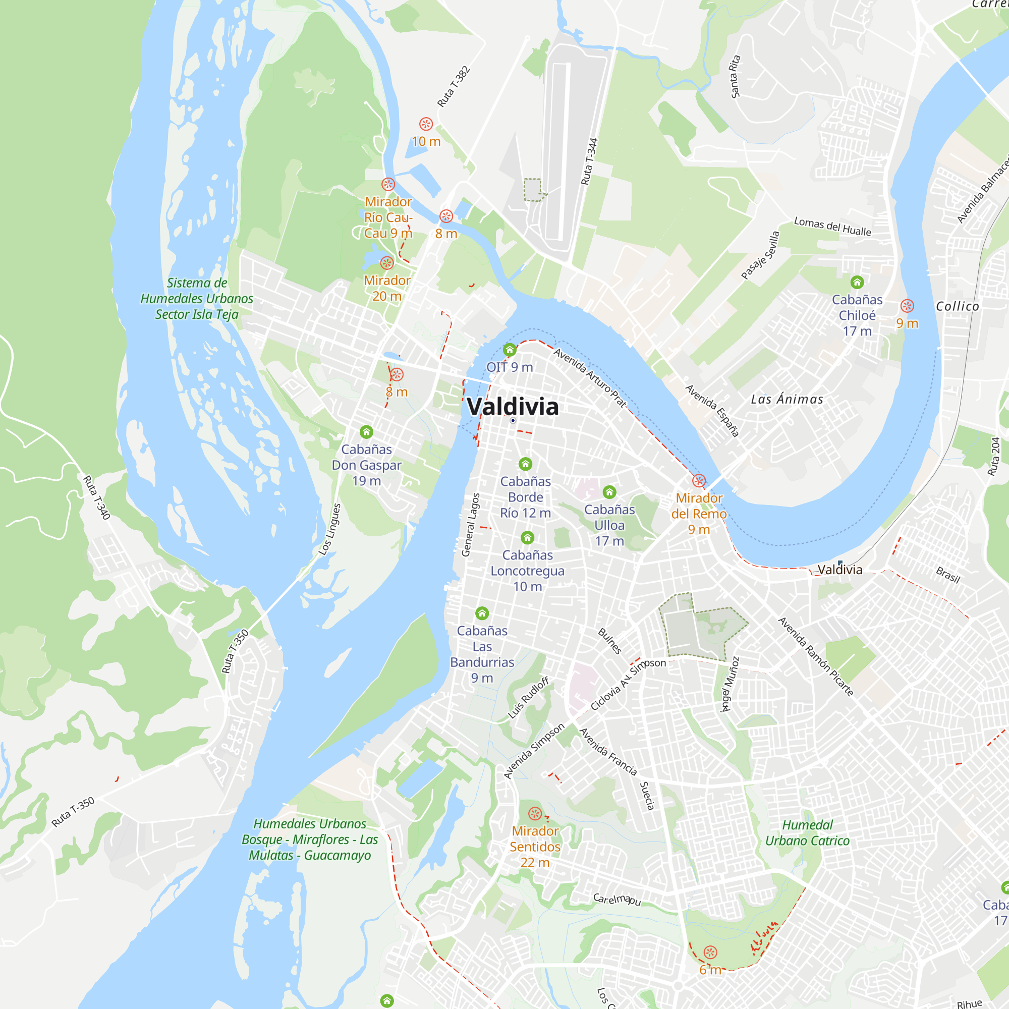 Cabañas San Luis map