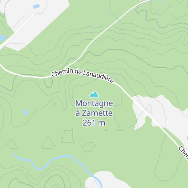 Map of Montagne à Zamette