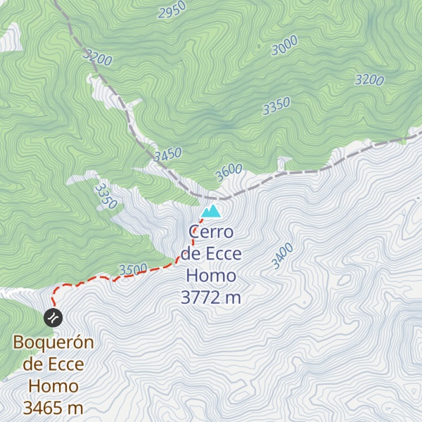 Map of Cerro de Ecce Homo