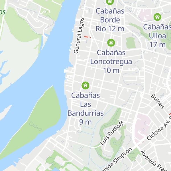 Map of Cabañas Las Bandurrias