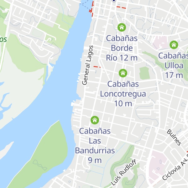 Map of Cabañas Raitué