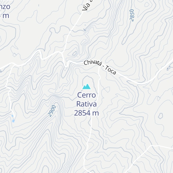 Map of Cerro Rativa