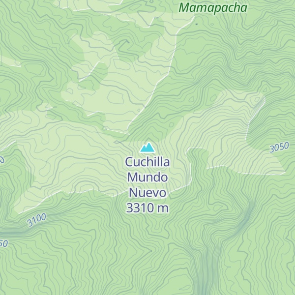 Map of Cuchilla Mundo Nuevo
