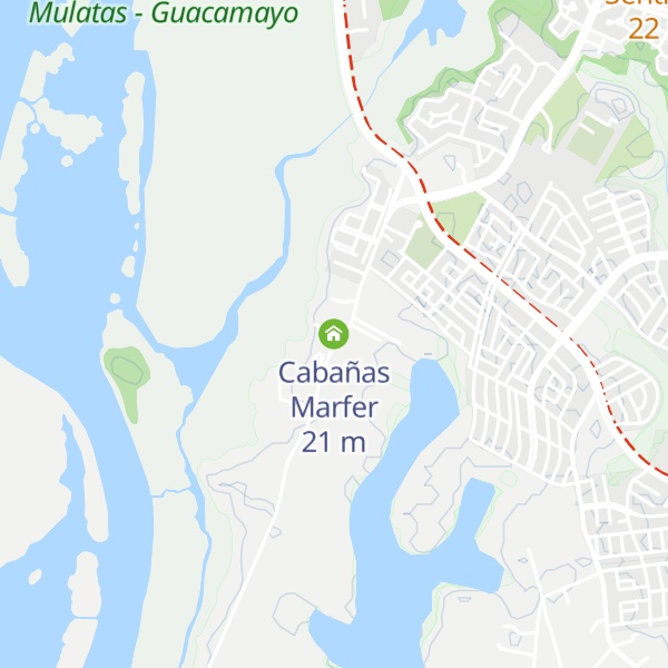 Map of Cabañas Marfer