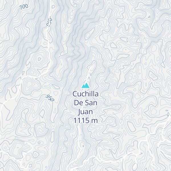 Map of Cuchilla De San Juan