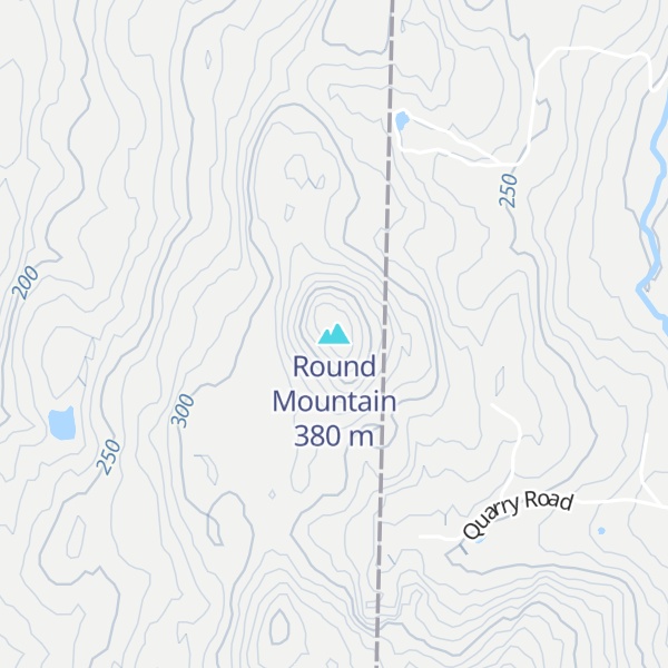 Map of Round Mountain