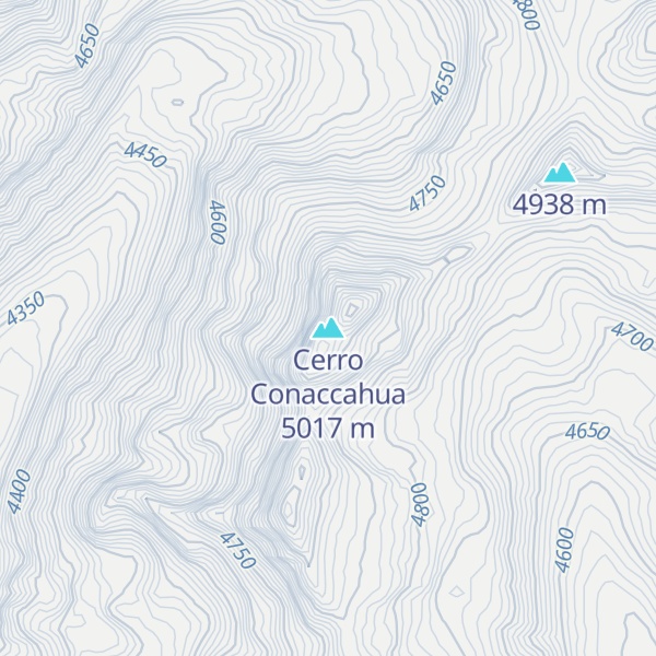 Map of Cerro Conaccahua