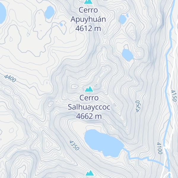 Map of Cerro Salhuayccoc