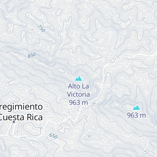 Map of Alto La Victoria