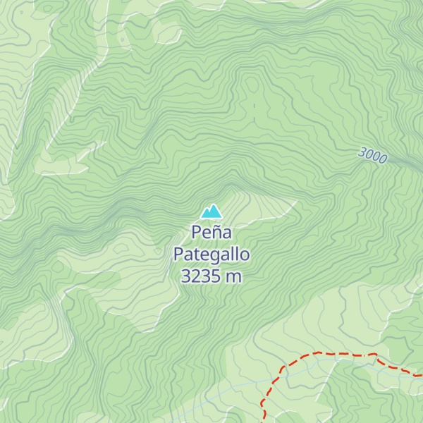 Map of Peña Pategallo