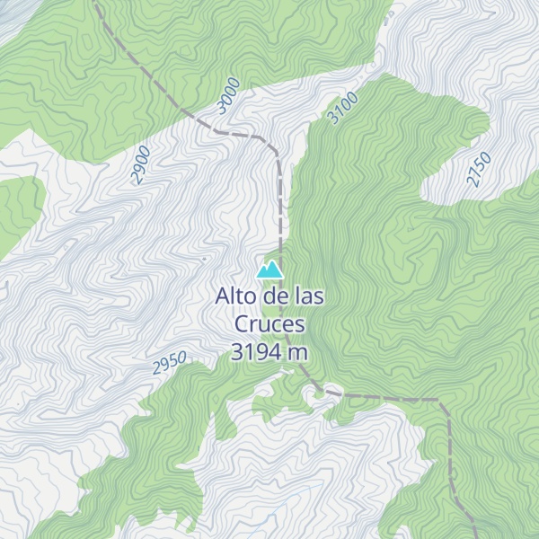 Map of Alto de las Cruces