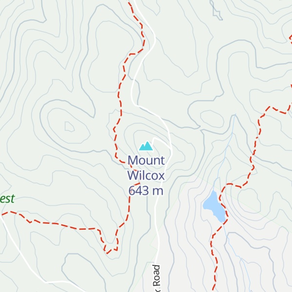 Map of Mount Wilcox