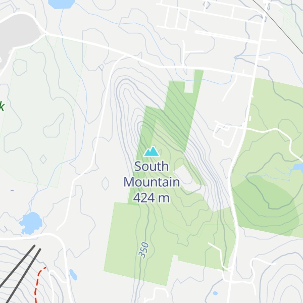 Map of South Mountain