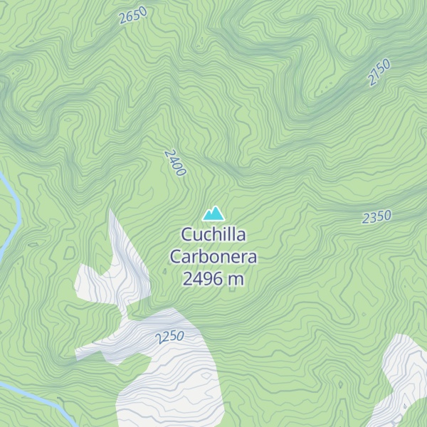 Map of Cuchilla Carbonera